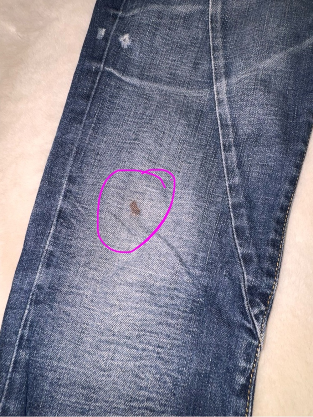 ✨4+ 50% OFF| ✨ PLAESE ITALY Women's Blue Jeans with Heart Pocket Accent size S - Picture 12 of 13